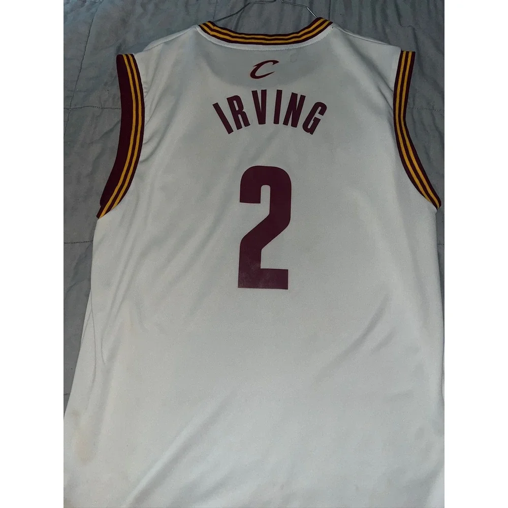 Adidas NBA Cleveland Cavaliers Kyrie Irving 2 Jersey White Mens Large L
